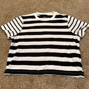 Madewell Boxy Crop Tee Sz Small